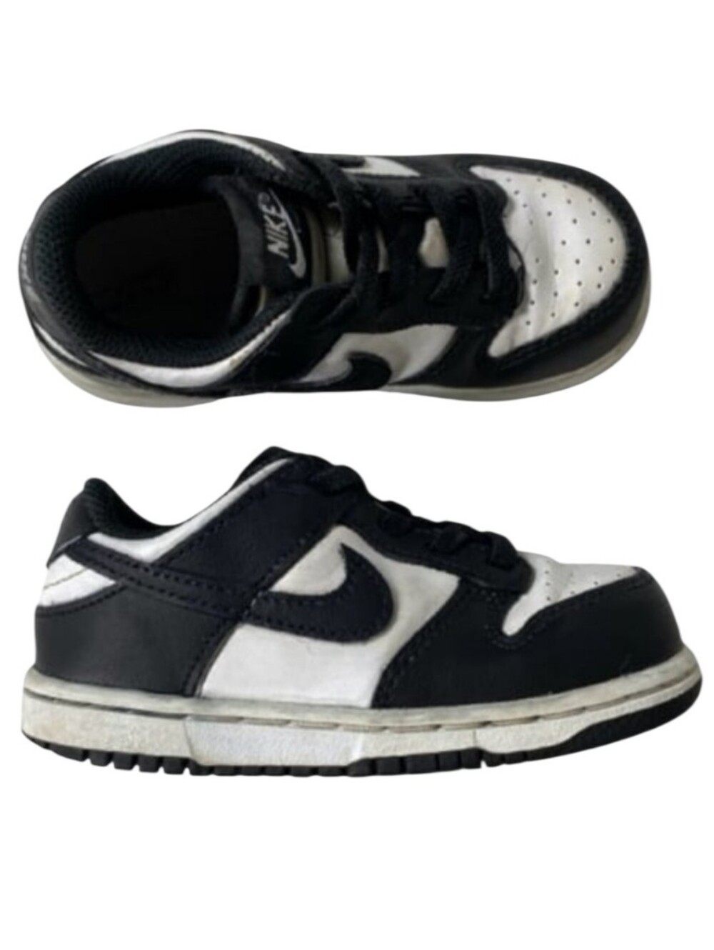 Nike Kids Panda Black and White Low-Top Sneakers Toddler Sneakers Size 8C